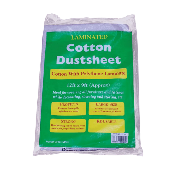 Heavy Duty Laminated Cotton Twill Dust Sheets Bond-It