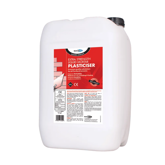 Liquid Mortar Plasticiser to Improve Brick Laying and Plastering Mortars Bond-It