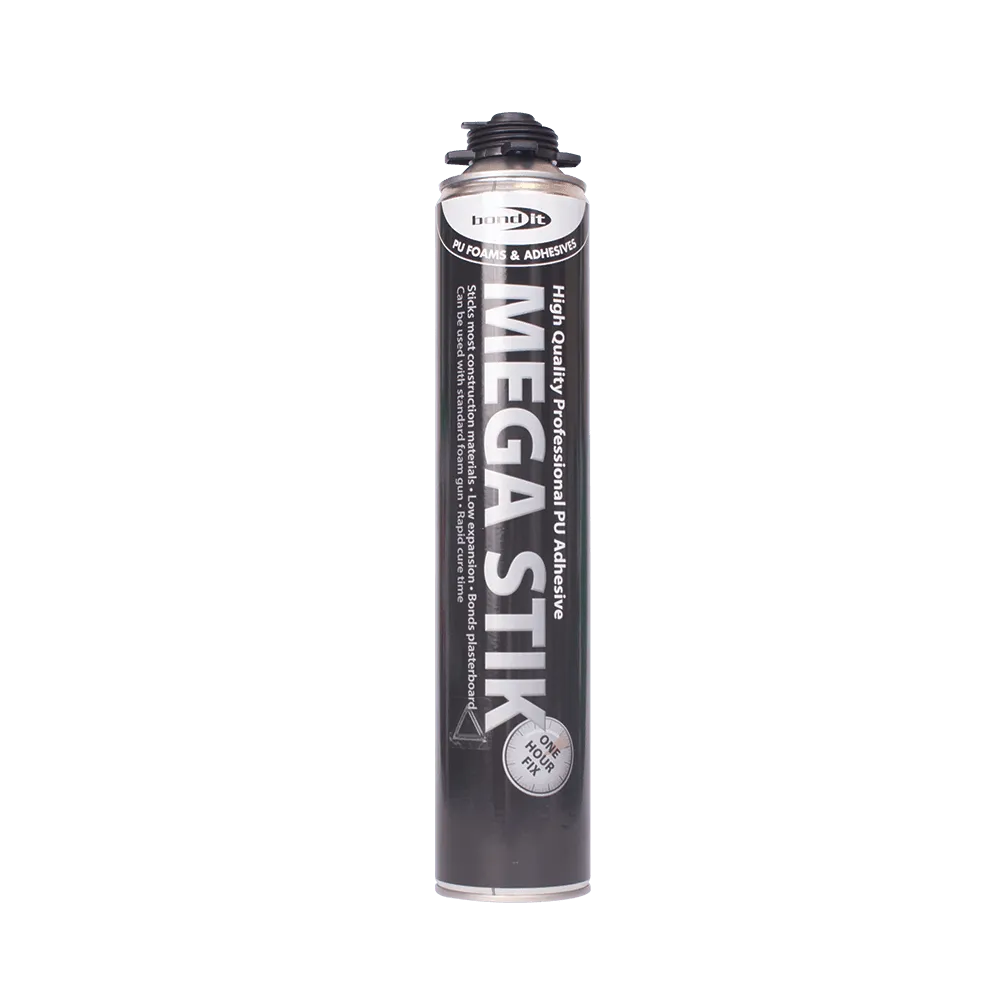MegaStik PU Adhesive for Installing Plasterboard, Insulation Boards, Floorboards and Roof Decking Bond-It