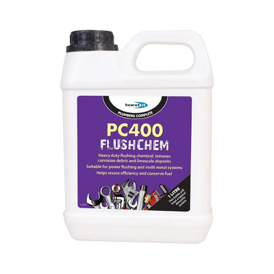 PC400 Flushing Chemical for Cleaning Boiler Heat Exchangers, Radiators and Pipework Bond-It