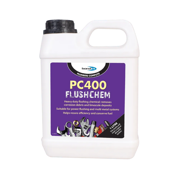 PC400 Flushing Chemical for Cleaning Boiler Heat Exchangers, Radiators and Pipework Bond-It