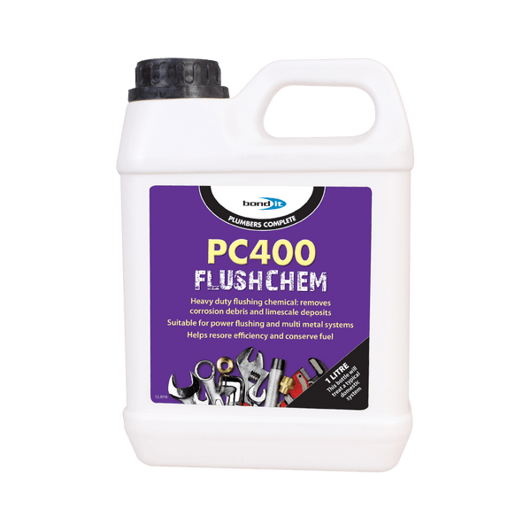 PC400 Flushing Chemical for Cleaning Boiler Heat Exchangers, Radiators and Pipework Bond-It