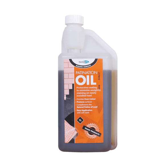 Patination Oil - Solvent Based Surface Treatment for New and Restored Leadwork Bond-It