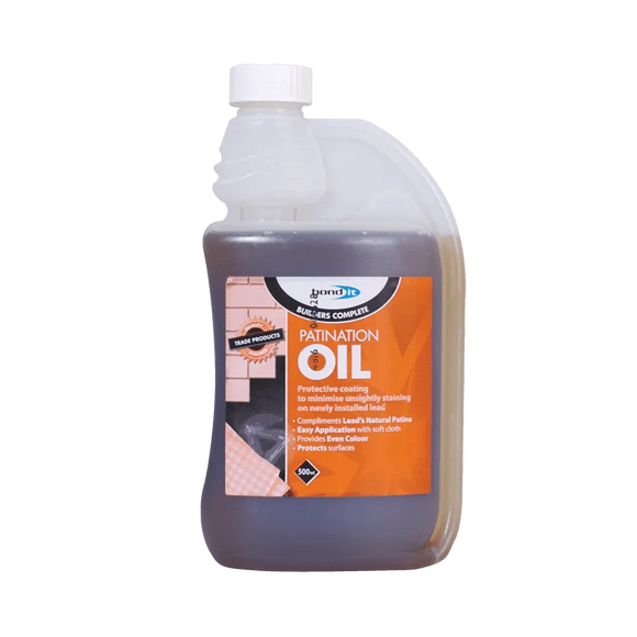 Patination Oil - Solvent Based Surface Treatment for New and Restored Leadwork Bond-It