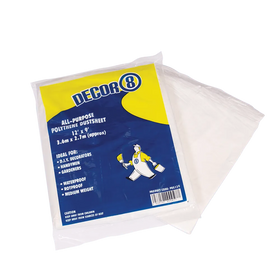 All Purpose Polythene Dust Sheet for Covering Furniture and Fittings (12ft x 9ft) Bond-It