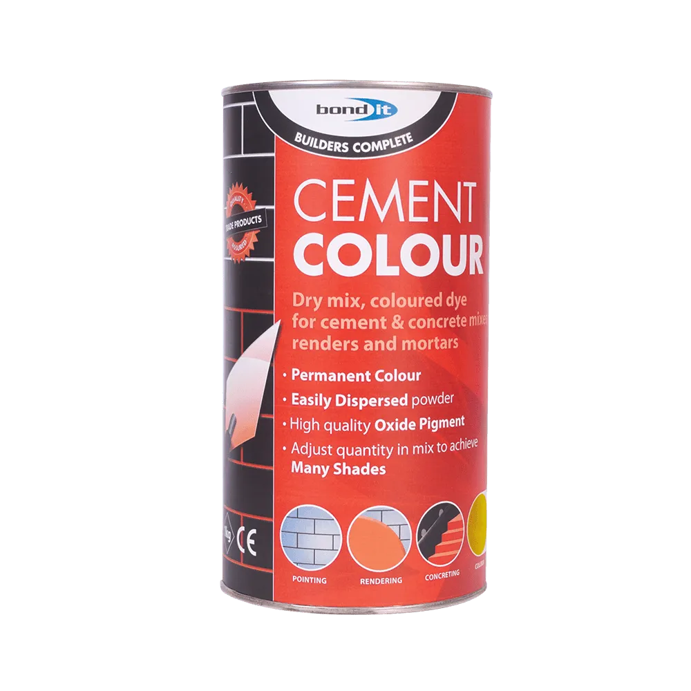 Chloride-Free Powdered Cement Dye for Easy Dispersion Bond-It