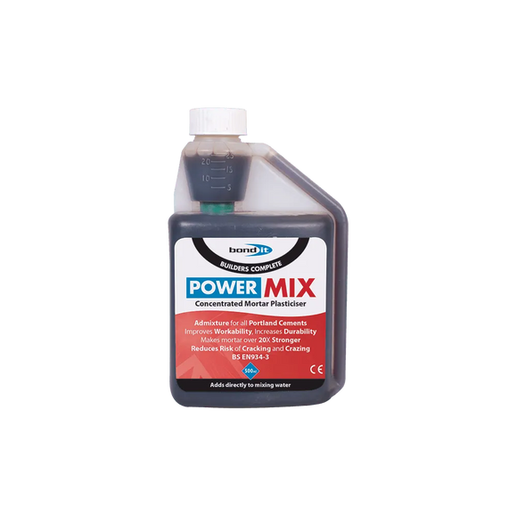 Power Mix Concentrate Mortar Plasticiser to Improve Brick Laying and Plastering Mortars Bond-It