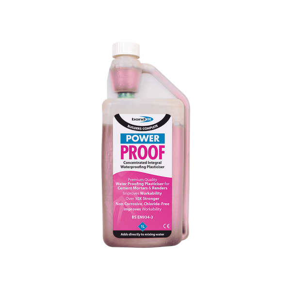 Power Proof Concentrated Waterproofing Solution & Render Admixture Bond-It