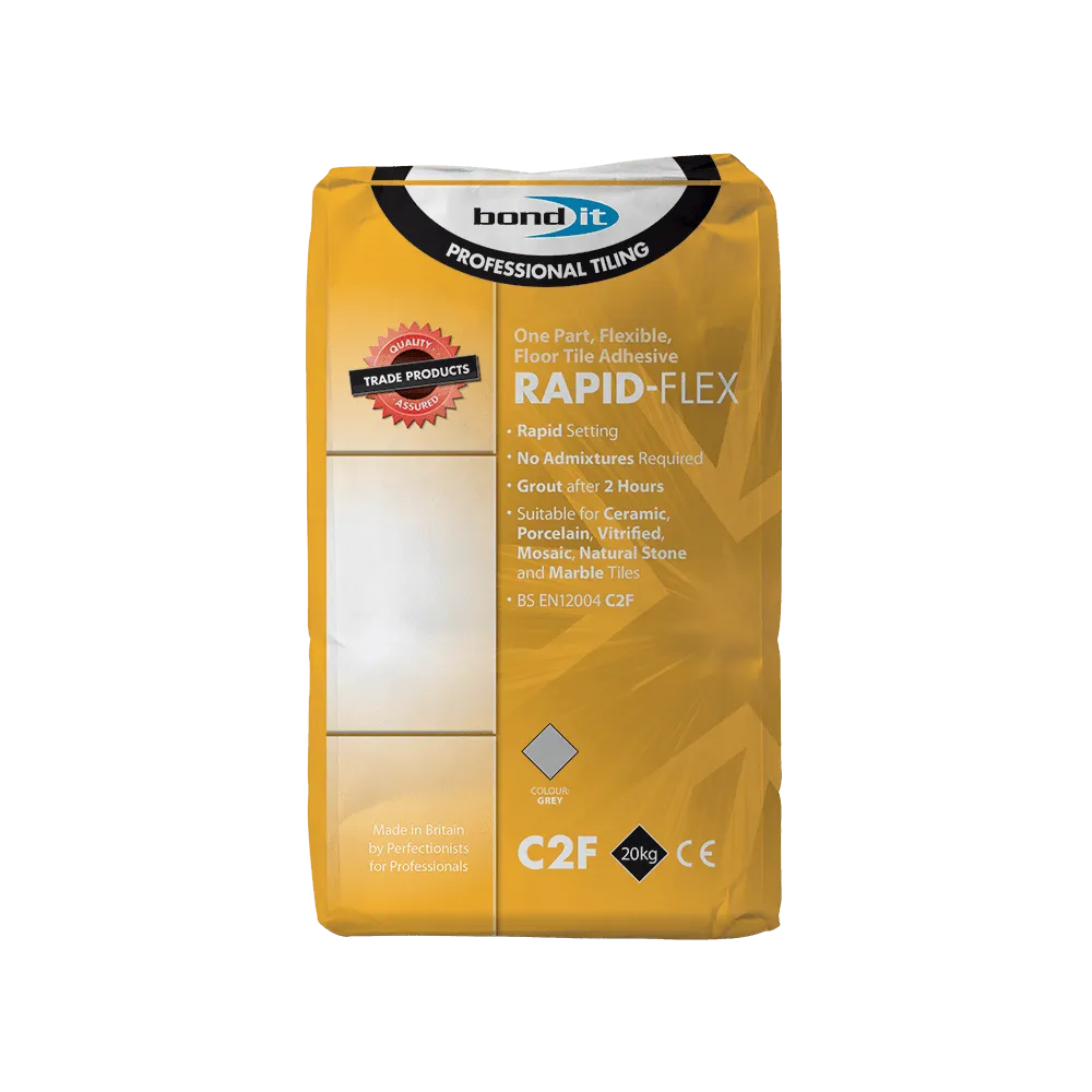 Rapid-Flex Tile Adhesive for All Ceramic Floor and Wall Tiles Bond-It