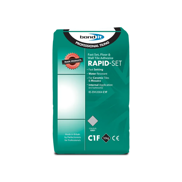 Rapid Setting Water Resistant Tile Adhesive for Cement Based Ceramic Tiles Bond-It