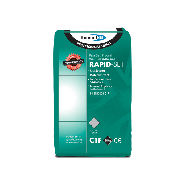 Rapid Setting Water Resistant Tile Adhesive for Cement Based Ceramic Tiles