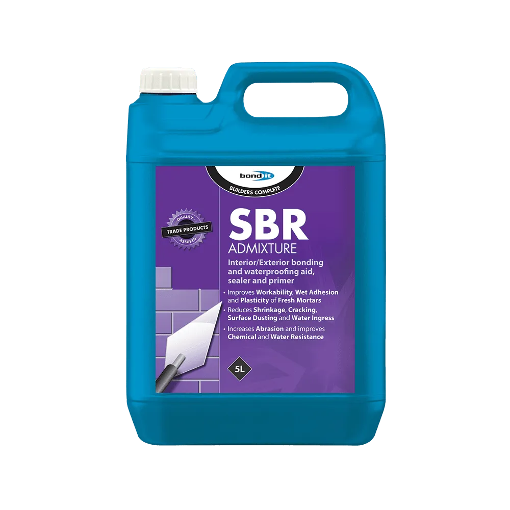 SBR Admixture for Flexibility of Cement Screeds and Mortars Bond-It