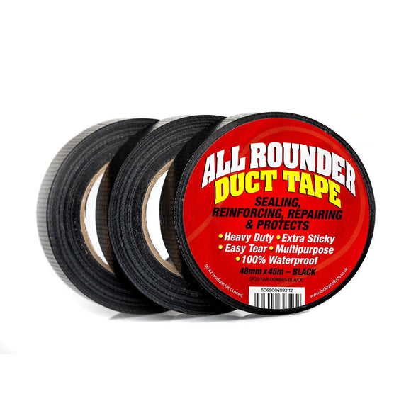 All Rounder Duct Tape - Black, Silver & White STICK2