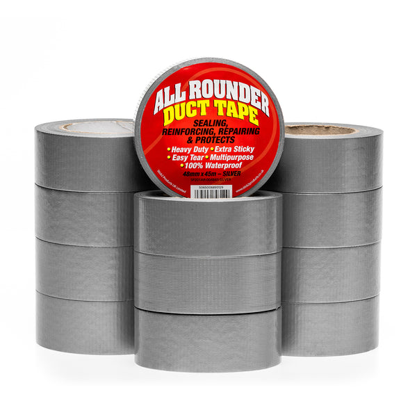 All Rounder Duct Tape - Black, Silver & White