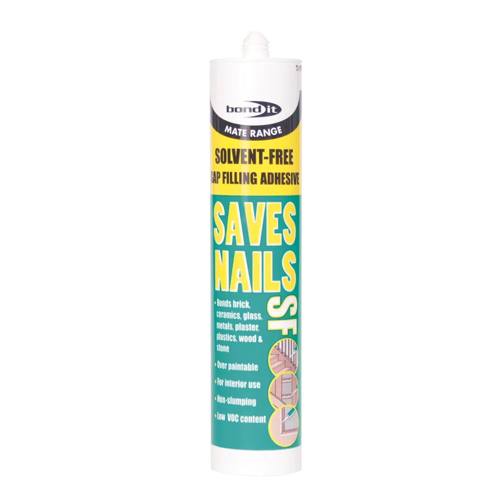 Saves Nails Solvent-Free Adhesive - Premium Environmental Gap-Filling Adhesive Bond-It