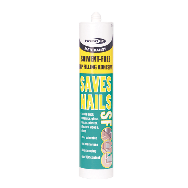 Saves Nails Solvent-Free Adhesive - Premium Environmental Gap-Filling Adhesive Bond-It