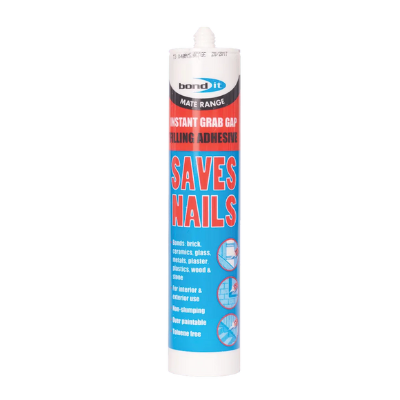 Saves Nails Instant Grab Multi-Purpose Building Adhesive Bond-It