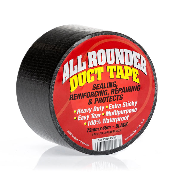 All Rounder Duct Tape - Black, Silver & White STICK2