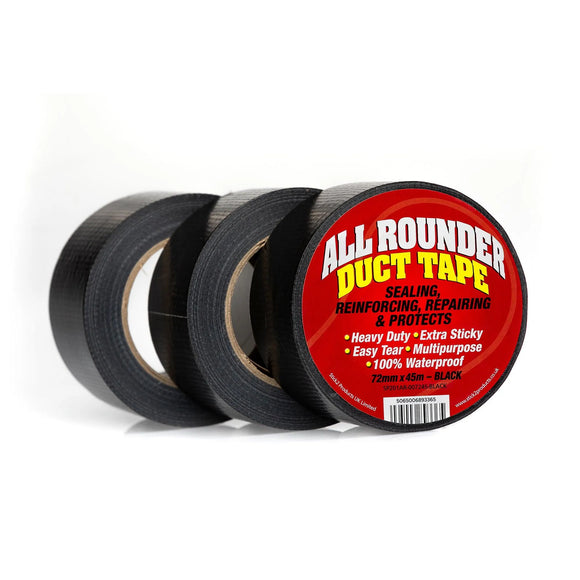 All Rounder Duct Tape - Black, Silver & White STICK2