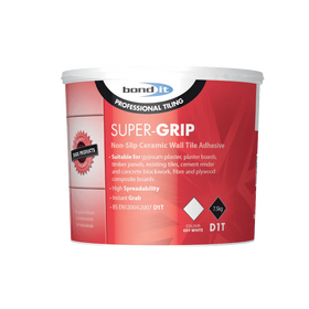 Super-Grip Interior Grade Tile Adhesive for Ceramic Wall Tiles Bond-It