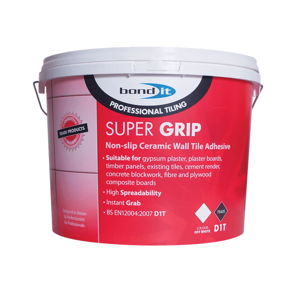 Super-Grip Interior Grade Tile Adhesive for Ceramic Wall Tiles Bond-It