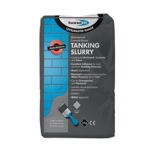 Tanking Slurry - Waterproof Coating for Below and Above Ground for Cellars Bond-It