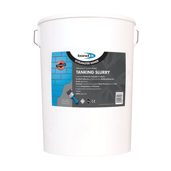 Tanking Slurry - Waterproof Coating for Below and Above Ground for Cellars Bond-It
