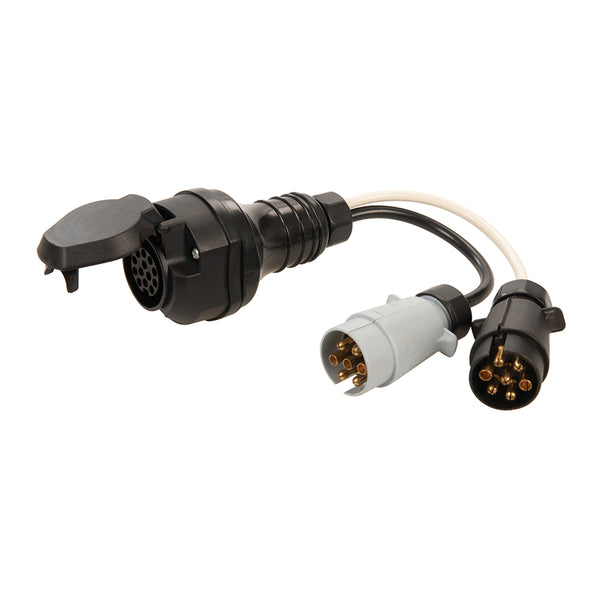 Plug to Twin Socket Towing Adaptor