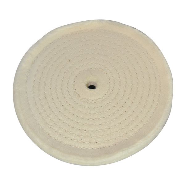 Spiral-Stitched Cotton Buffing Wheel